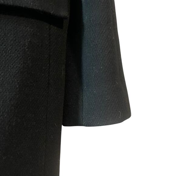 J. Crew Cocoon Coat in Italian Stadium Cloth Wool Nello Gori J5536 Size 2 Black - Picture 11 of 11